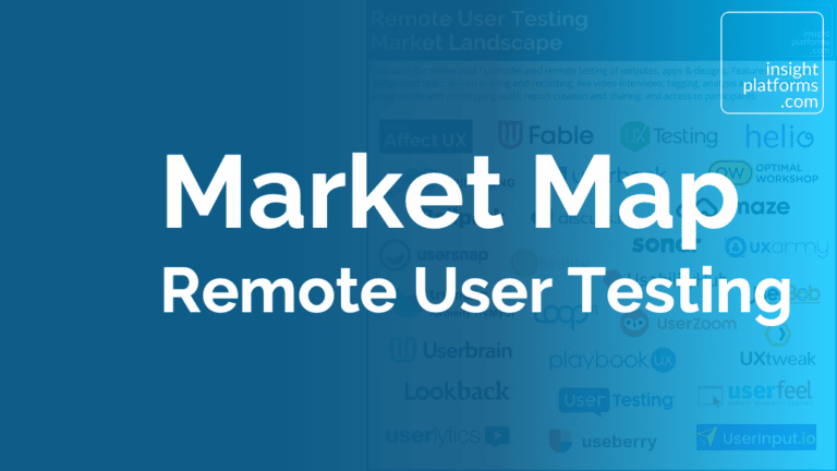 Remote User Testing Market Map - Featured Image - Insight Platforms